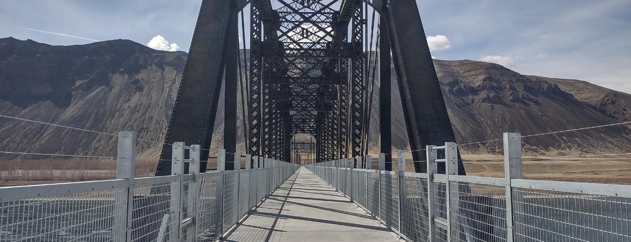 New trestle build along the Palouse to Cascades State Park Trail.