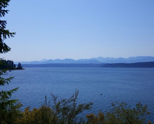 Kitsap Memorial view of Hood canal and Olympic mountains