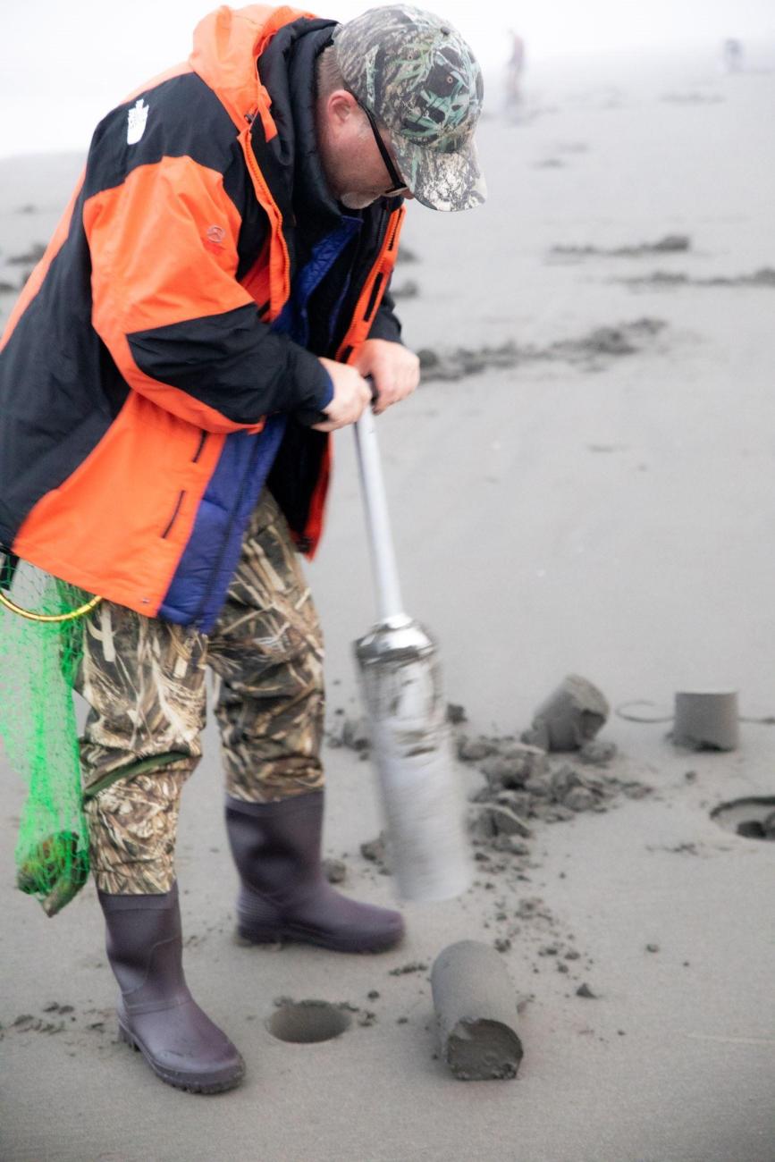 Clam digging blog use of clam tube