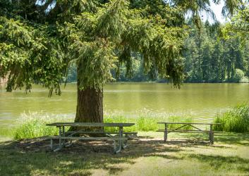 Anderson Lake picnic area.