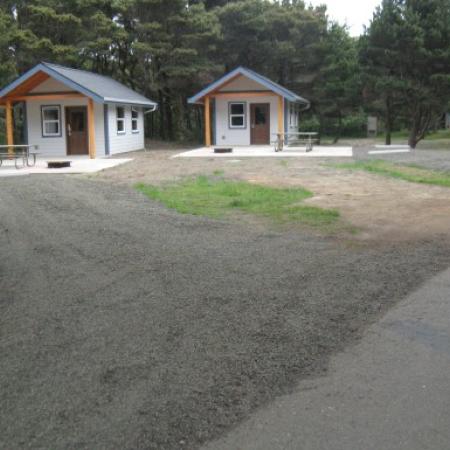 Twin Harbors Cabins with parking pad