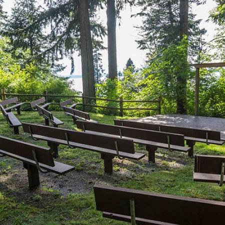 Amphitheater with ocean view