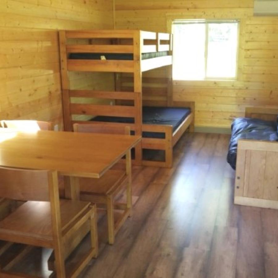 Deception Pass Quarry Pond Cabin Interior