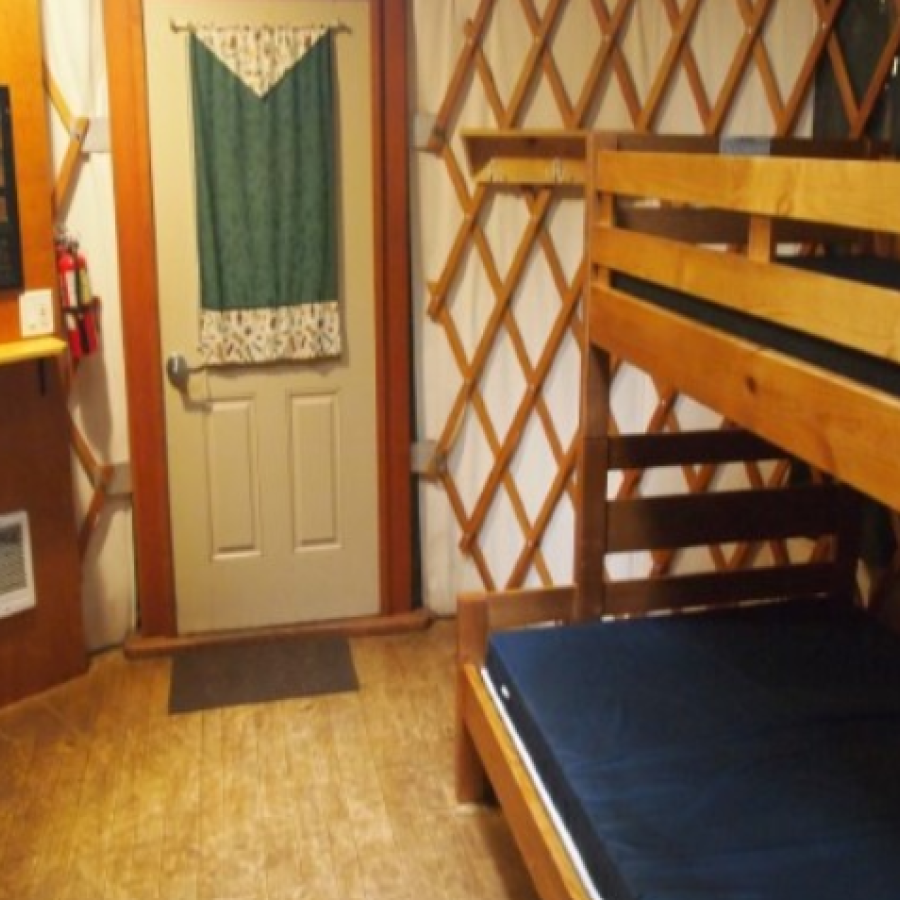 Seaquest Yurt Interior Bunkbed