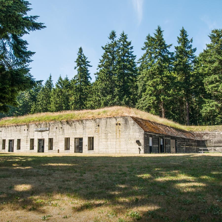 Battery at Fort Flagler.