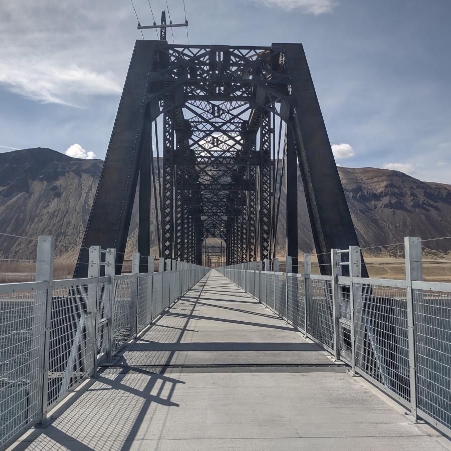 New trestle build along the Palouse to Cascades State Park Trail.