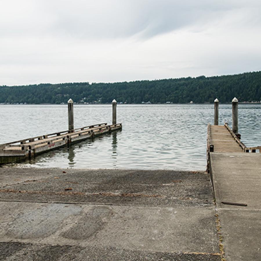 Boat launch at Twanoh State Park.