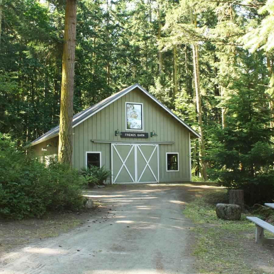 Friends Barn- reservable indoor program space.