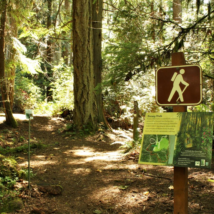 Botany Walk- educational hiking trail at Fort Townsend.