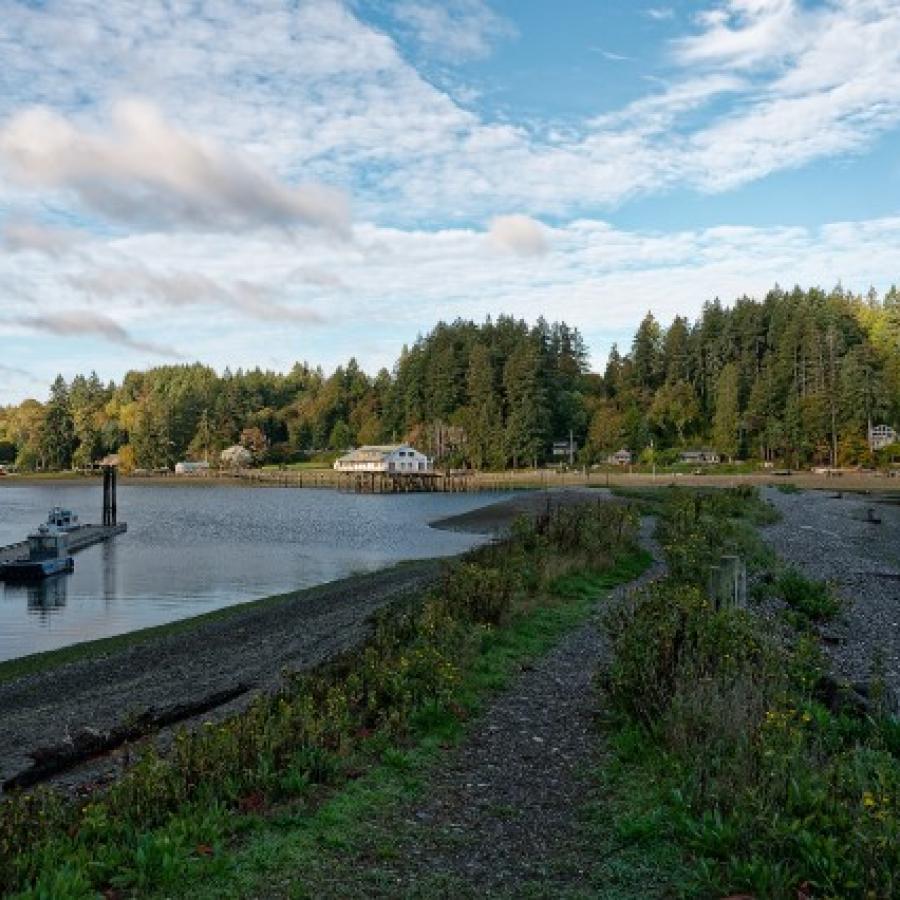 Penrose Point dock and water